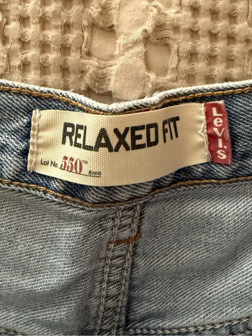 Levi's Light Blue Relaxed Denim Shorts